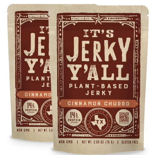 Miniatura 10 de It's Jerky Y'all - Plant Protein Jerky - The Smarter Jerky 16-19g Protein + 8-10g Fiber Per Bag Non-GMO, No Cholesterol, Born in Texas
