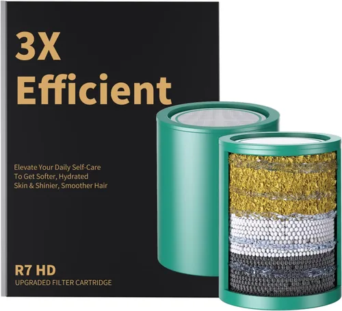 Miniatura 13 de Longriver Paquete de 4 cartuchos de repuesto de filtro de ducha universal de 33 etapas, purificador de agua dura que elimina cloro, metales pesados