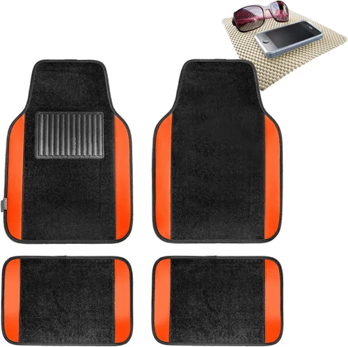Miniatura 24 de TLH Alfombrillas para Automóvil, Juego Completo de Alfombrillas de Alfombra con Bordes de Color Beige para Coches, Protección para Todo Tipo