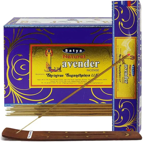 Miniatura 8 de TRUMIRI Paquete de soportes para incienso con varillas de incienso Satya Sai Baba Nagchampa de 3.53 oz (100 g) - Paquete de 1