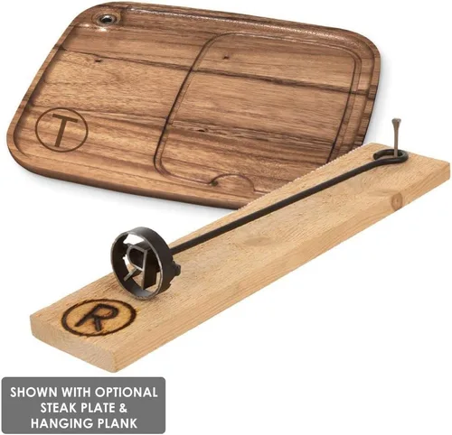 Miniatura 3 de BBQ Fans Hierro de marca número 0 para carne, bollos, madera y cuero