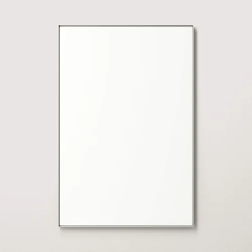 Miniatura 8 de Better Bevel - Espejo rectangular enmarcado de 24 x 36 pulgadas, espejo de pared de baño, fabricado en Estados Unidos, marco de acero, acabado negro