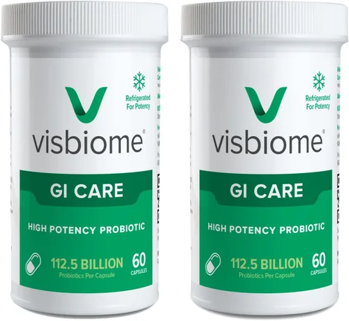 Visbiome® Cápsulas probióticas de alta potencia 112.5 mil millones de CFU – Síndrome del intestino irritable (IBS) alimento médico, enviado frío en