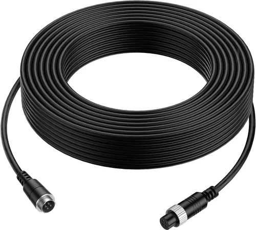 Miniatura 9 de EKYLIN Cable de extensión de video de coche de 16 pies y 16.4 ft, 4 pines, resistente al agua, a prueba de golpes, para cámara de visión trasera