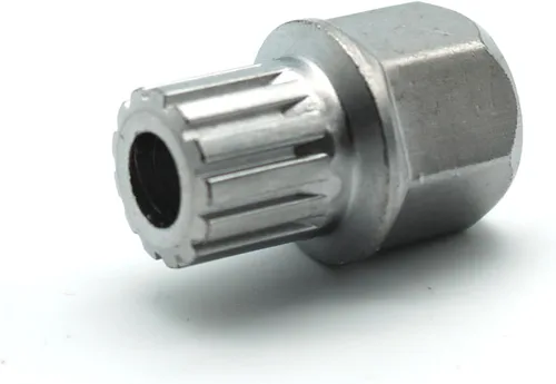 Miniatura 23 de TMAX Abc0/10Pt Bloqueo de rueda Lugnut antirrobo Tuerca Tornillo Eliminación de llave Socket S3057 para Vw Audi