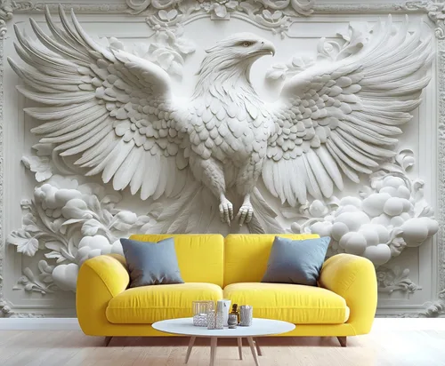 Miniatura 36 de Papel tapiz de pavo real, murales de pavo real de lujo, papel tapiz retro en relieve floral para niños y niñas, decoración de pared de dormitorio