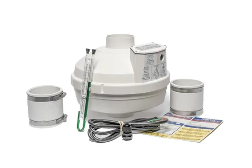 Festa AMG Prowler Ventilador de radón – Kit de instalación de 3” - Ventiladores en línea de mitigación de radón silenciosos y energéticamente