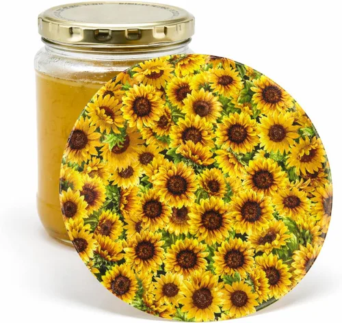 Andreas Jo-86 - Abrelatas de silicona, girasol – Agarre de tapa antideslizante de 6.25 pulgadas y pelador de ajos, apto para alimentos y