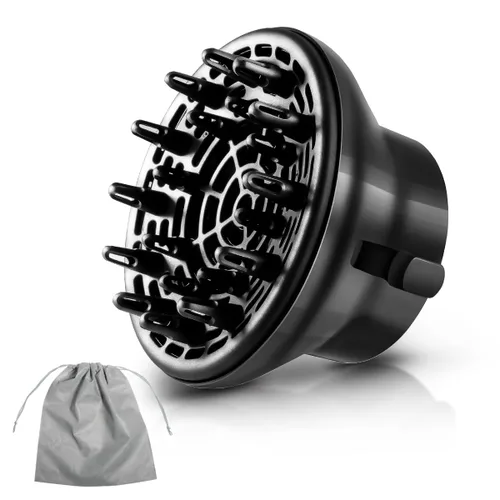 KAHEM Difusor de pelo universal, ajustable de 1.77 a 2.76 pulgadas, accesorio difusor de secador de pelo para cabello rizado sin encrespamiento,