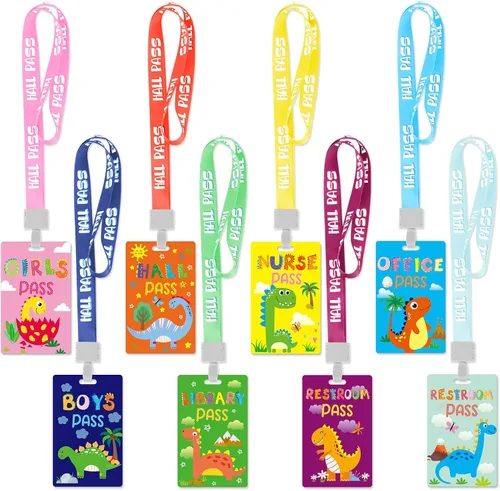 Miniatura 9 de Ctosree Juego de 8 cordones de PVC irrompibles para pasillos y pases escolares, suministros escolares, suministros para profesores, para aula