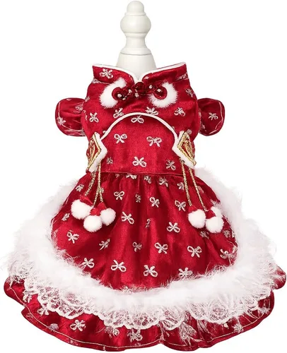 Miniatura 23 de Moda Vestido de Princesa de Chifón para Perro Dulce Cachorro para Perro EXTRAL Pequeño y Perro Pequeño Rosa M