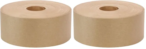 Miniatura 5 de Rok Hardware 3 "x 600' pies Gummed Paper Water Activated Sellado Caja de cartón Brown Kraft Máquina de embalaje Cinta de envío