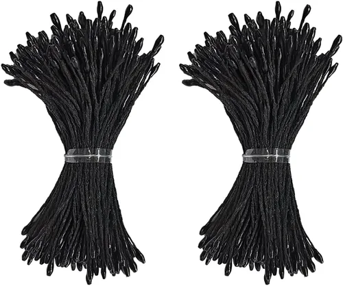 HAHIYO 1000 piezas de 0.039 in negro perla doble cabeza flor Pistilo para hacer flores, decoración de álbumes de recortes, mini hecho a mano,