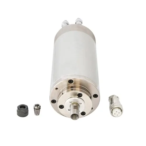 Miniatura 9 de Motor de husillo CNC ATO, 6kW trifásico 380V refrigerado por agua Motor de husillo CNC 14.5A φ125mm ER25 Collets 400Hz 24000rpm, para máquinas CNC