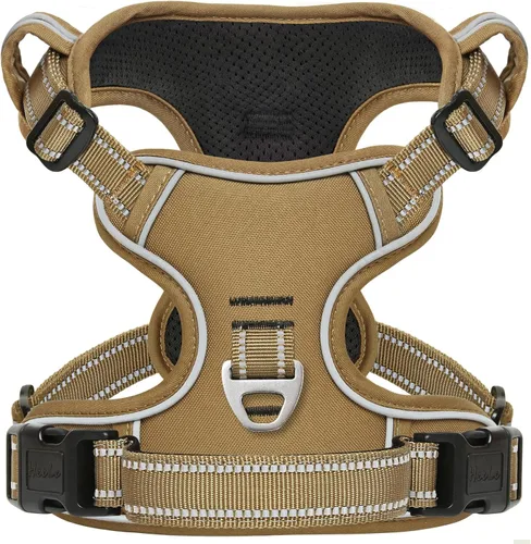 Miniatura 40 de Arnés para perro HEELE para perros grandes sin tirones Chaleco arnés para perro grande con mango acolchado suave reflectante para entrenamiento al