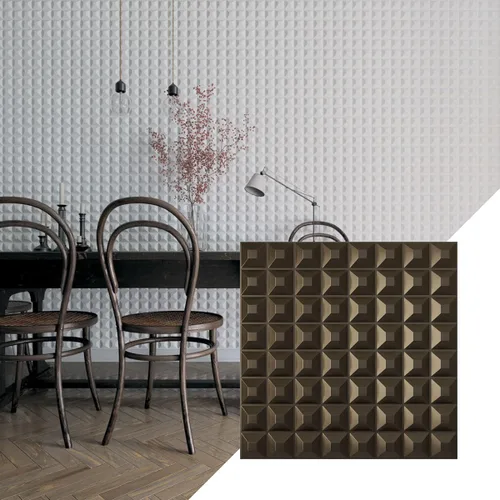 Miniatura 33 de Ekena Millwork WP20X20BRWH 19 5/8 pulgadas de ancho x 19 5/8 pulgadas de alto Bradford EnduraWall Decorativo 3D Panel de pared cubre 2.67 pies
