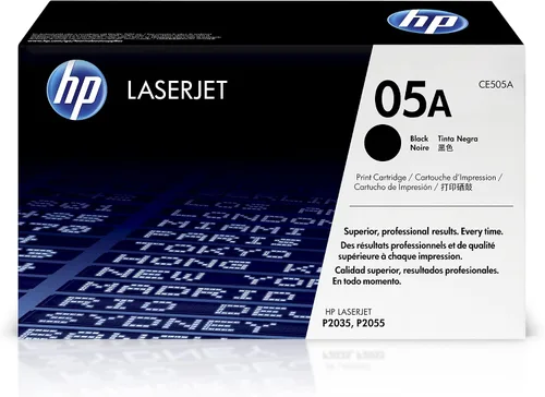HP 05A Cartucho de tóner negro | Funciona con LaserJet P2035, serie P2055 | CE505A