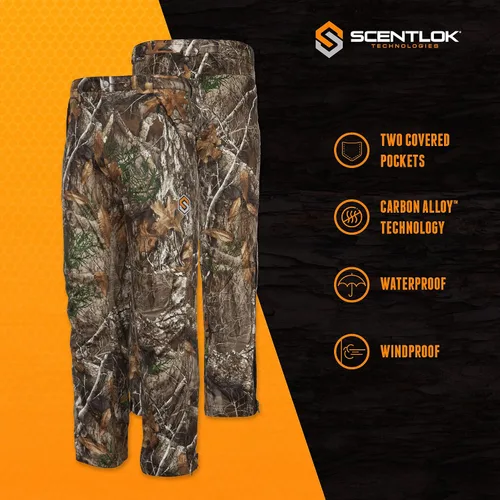 Miniatura 4 de ScentLok Pantalones de camuflaje impermeables de peso medio Vapour - Ropa de caza para hombre