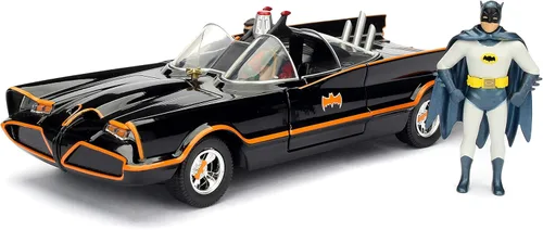 Miniatura 3 de Jada Toys DC Comics Batman Classic TV Series Batmobile - Kit de modelo de coche DIE-CAST, 1: vehículo a escala de 24 y figura de metal coleccionable