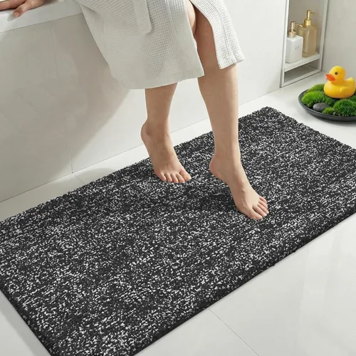 Miniatura 45 de Yimobra Alfombra de baño acolchada antifatiga, antideslizante, lavable, de microfibra suave y densa para lavabo, ducha, pies cansados, cómodo