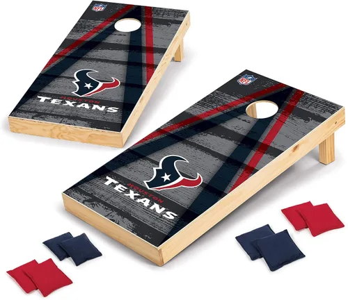 Miniatura 11 de Wild Sports - Set para jugar al cornhole (meter sacos pequeños en un agujero) con tablero de madera de 2 x 4 pies y 8 sacos con frijoles, diseño