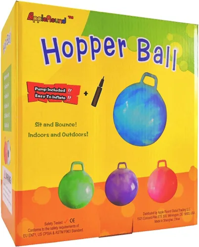 Miniatura 3 de AppleRound Pelota Saltarina Espacial con Bomba de Aire: 22 pulgadas/55cm de Diámetro para Edades de 10-13, Saltador Canguro, Pelota Hippity Hoppity