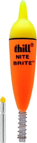 Miniatura 5 de Thill Nite Brite - Flotador iluminado súper brillante de larga duración, funciona como un flotador deslizante o fijo Rojo