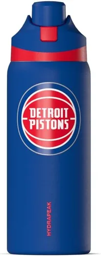 Miniatura 30 de Hydrapeak Botella de agua aislada con licencia oficial de la NBA Phoenix Suns Oasis de 32 onzas con tapa de botón y asa integrada, botella deportiva