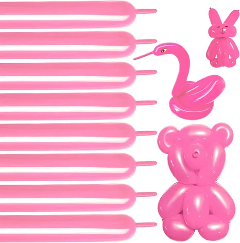 Miniatura 16 de Globos negros de 260 globos negros de látex grueso de 260q para modelo animal, 100 globos largos giratorios para regalos de Navidad de Halloween