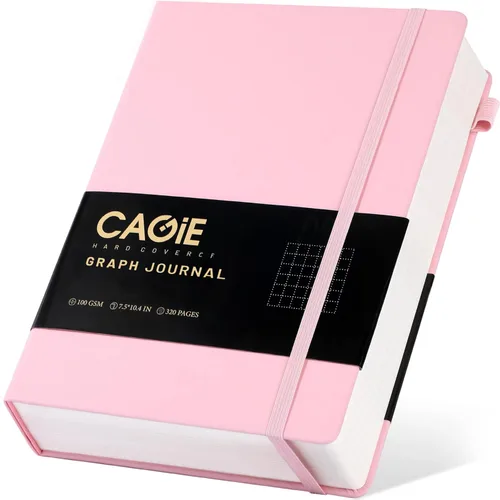 Miniatura 25 de CAGIE Cuaderno rayado, 320 páginas cuaderno rayado grueso para la universidad, papel de 100 g/m², diarios de tapa dura de cuero A5 para escribir Azul