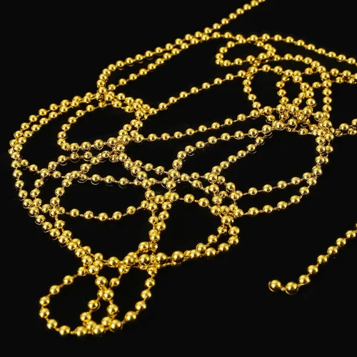 Miniatura 3 de Jerler Guirnalda de perlas de 33 yardas/98 pies, cadena de cuentas de perlas artificiales, ideal para manualidades DIY, Navidad, boda, ramo