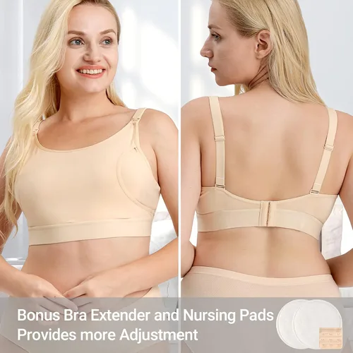 Miniatura 5 de Momcozy Brasier de bombeo con manos libres, brasier de lactancia ajustable para sostener bomba