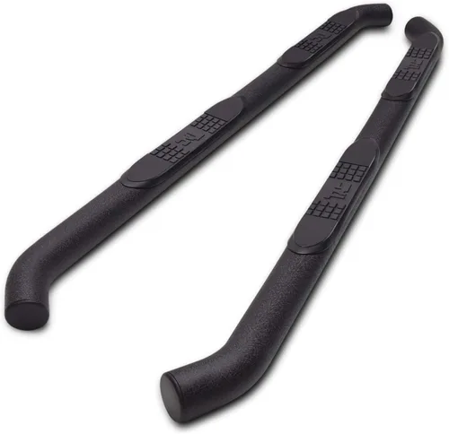 TAC - Estribos laterales compatibles con Toyota Tacoma 2005-2023, camioneta de doble cabina de 3 pulgadas, barras laterales negras, accesorios para