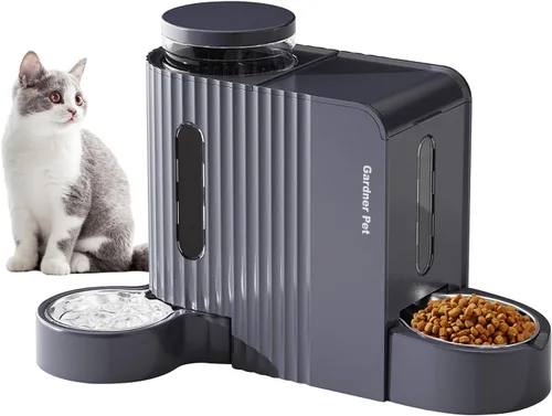 Miniatura 14 de Gardner Pet - Comedero automático por gravedad para mascotas, 0.8 galones*2 Juego de comedero y dispensador de agua para perros 100% libre de BPA