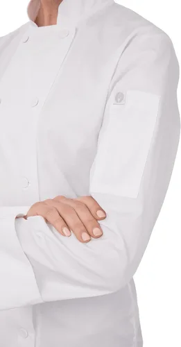 Miniatura 4 de Chef Works Abrigo Sofia Chef para mujer