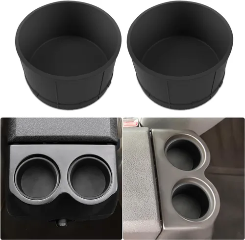 Miniatura 10 de Soporte para tazas de consola central para Ford F150 2009-2014 con soporte de taza de consola de flujo a través del inserto de repuesto para F150