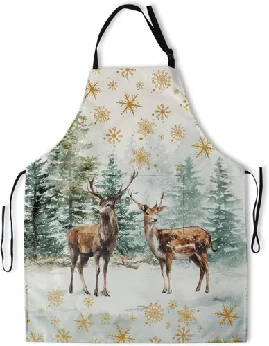 Miniatura 20 de Giwawa Delantal unisex para adultos, impermeable, resistente a las manchas, delantal de cocina con 2 bolsillos para BBQ, parrilla y pintura
