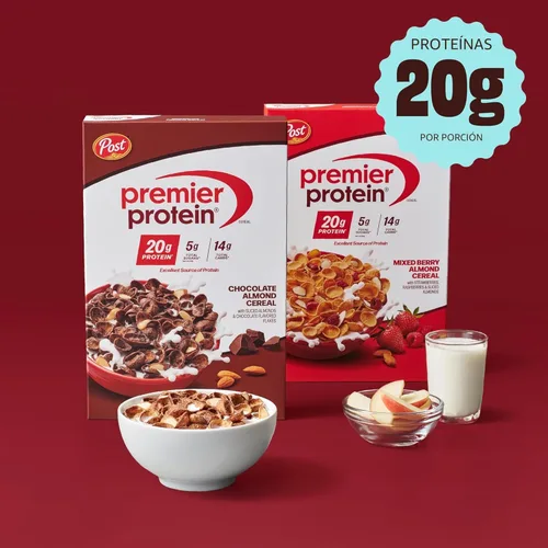 Miniatura 5 de Post Premier Protein Cereal de almendras de chocolate, cereal de desayuno rico en proteínas o aperitivo hecho con almendras reales, 30 onzas – 1