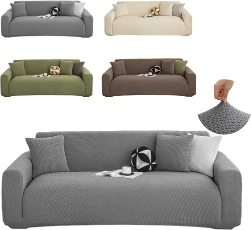 Miniatura 17 de Fundas elásticas para sofá de 2 cojines, aptas para mascotas, lavables, protectores de muebles con parte inferior elástica para gatos y perros