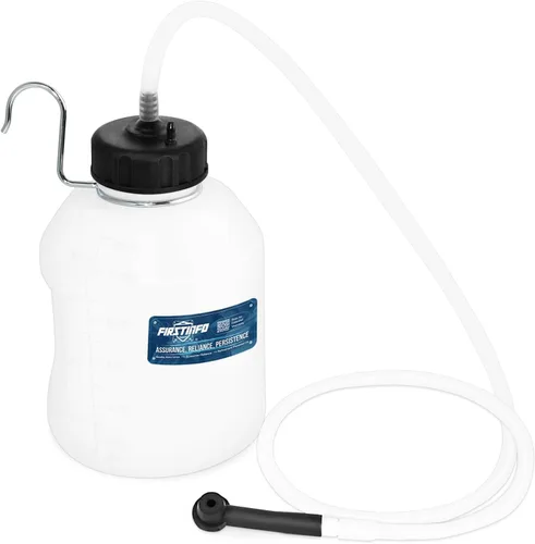 Miniatura 8 de FIRSTINFO Botella receptora de purga de líquido de frenos del servicio de frenos con válvula de retención sin retorno + gancho fijo