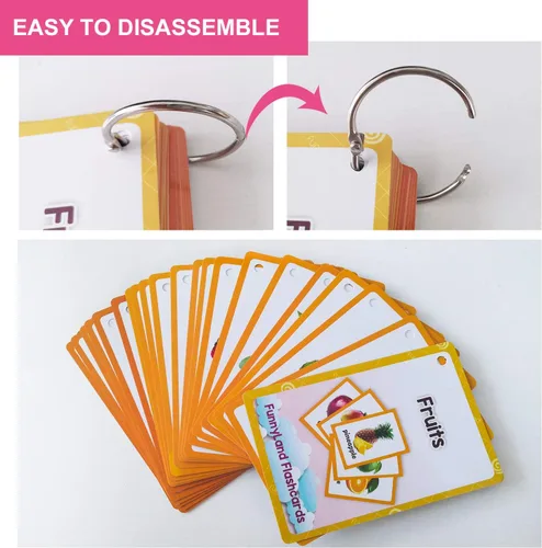 Miniatura 6 de 26 categorías 767 PCS Niños Montessori Inglés Aprendizaje Tarjetas Flash Tarjeta de Bolsillo Juguetes para Niños Pre-Kindergarten Educación