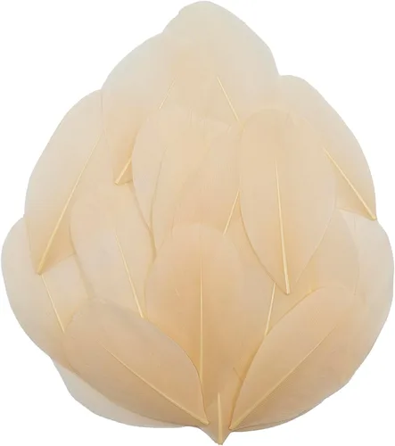 Miniatura 24 de 50 plumas de ganso naturales, plumas artesanales de 2 a 3 pulgadas para centros de mesa, plumas coloridas a granel para fiestas de Gatsby, vestidos