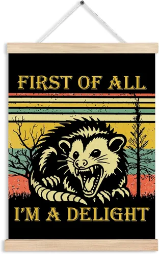 Miniatura 15 de Póster artístico de pared con texto en inglés "I I'm Fine Everything is Fine" con diseño de gatos negros con texto en inglés "I Fine Everything is