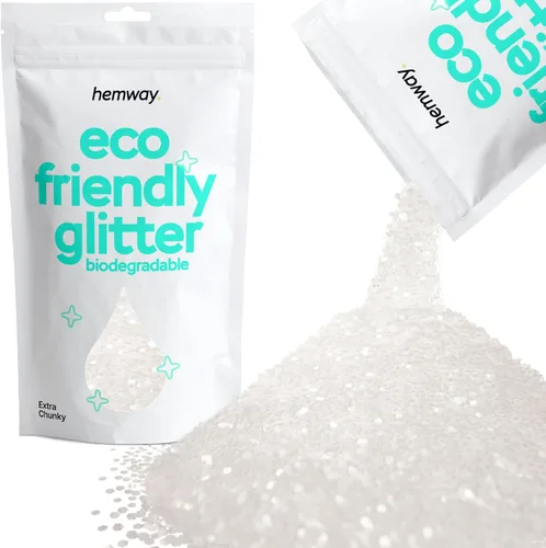 Miniatura 112 de Purpurina biodegradable, holográfica plateada, 3.5 onzas, respetuosa con el medio ambiente, extra gruesa, bioecológica, vegana para festivales