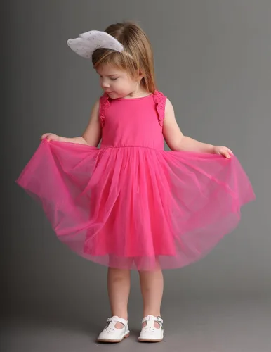 Miniatura 4 de Arshiner Vestido tutú para niñas pequeñas, vestidos de verano esponjosos, vestidos casuales de fiesta de tul para niños de 2 a 6 años