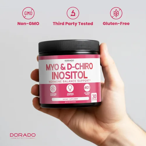 Miniatura 7 de Suplemento de Mio-inositol y D-chiro-inositol en polvo (2050mg por porción, proporción ideal 40:1 de mio-inositol, suministro de 30 días)
