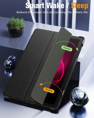 Miniatura 3 de MoKo Funda para tablet T-Mobile Revvl Tab 5G de 10.36 pulgadas, función de activación/apagado automático y protector completo de cuero delgado