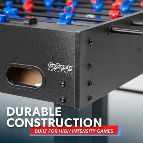 Miniatura 3 de GoSports Mesa de futbolín de 48 pulgadas para el hogar, la oficina o la sala de juegos, elige el color Negro