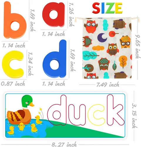 Miniatura 7 de SpringFlower See & Spell - Juguete de letras a juego, juguete educativo de aprendizaje para niños y niñas de 3, 4, 5, 6 años, actividades