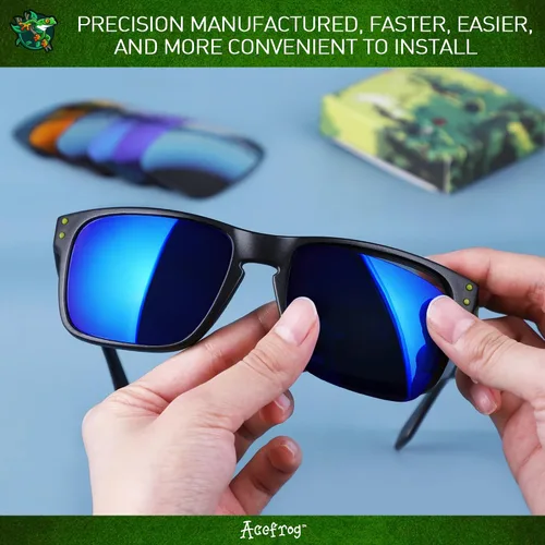 Miniatura 7 de Acefrog 4 pares de lentes de sol polarizadas de repuesto para Oakley Holbrook OO9102, ajuste perfecto, inastillable, antiarañazos, paquete